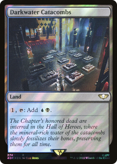 Darkwater Catacombs (Surge Foil) (274) [Warhammer 40,000 Commander] foil - Deck Out Gaming