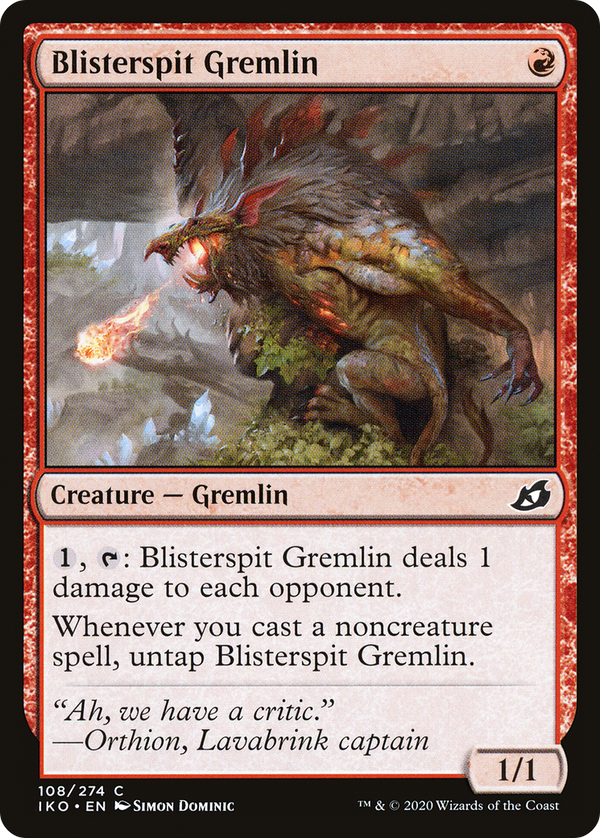 Blisterspit Gremlin (108) [Ikoria: Lair of Behemoths] - Deck Out Gaming