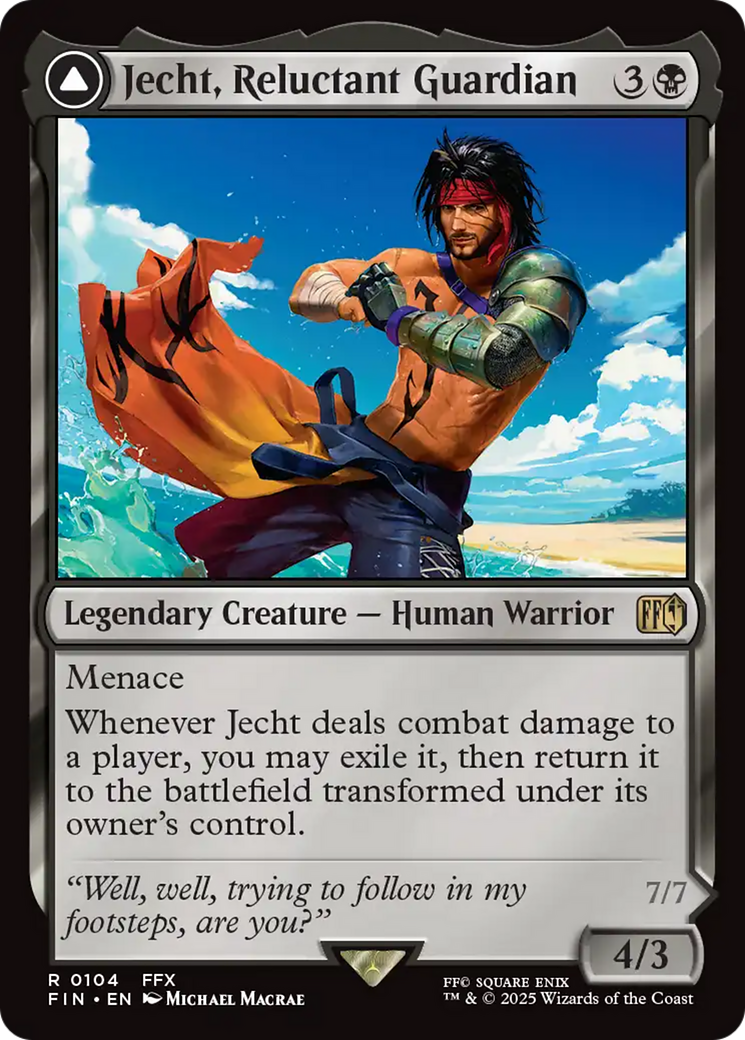 Jecht, Reluctant Guardian // Braska's Final Aeon (104) [FINAL FANTASY] foil - Deck Out Gaming