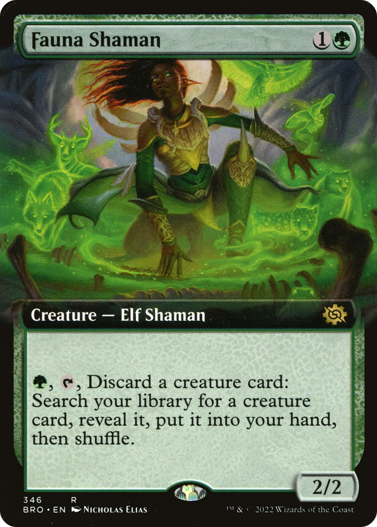 Fauna Shaman (Extended Art) (346) [The Brothers' War] foil - Deck Out Gaming