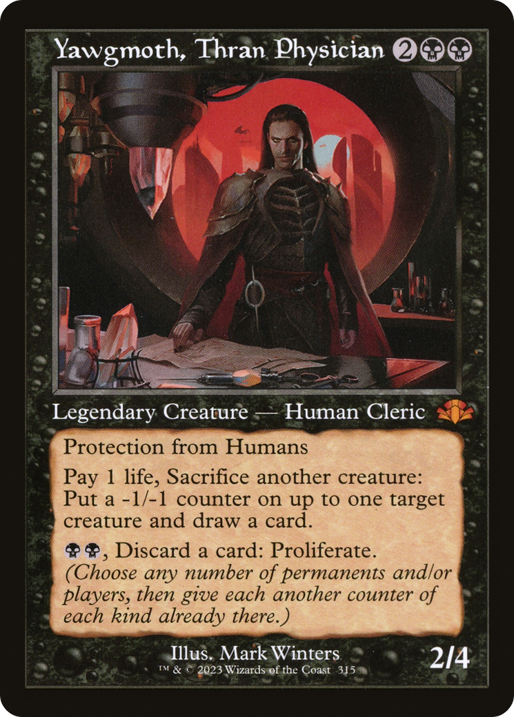 Yawgmoth, Thran Physician (Retro Frame) (315) [Dominaria Remastered] foil - Deck Out Gaming