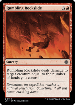 Rumbling Rockslide (163) [The Lost Caverns of Ixalan] foil - Deck Out Gaming