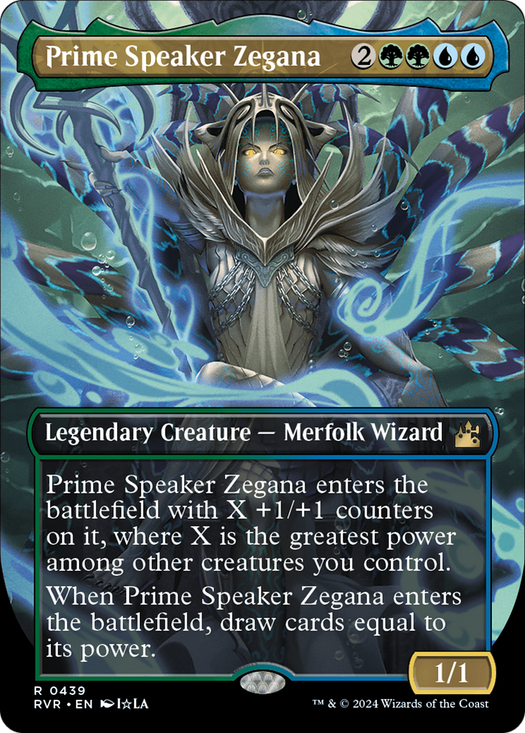 Prime Speaker Zegana (Anime Borderless) (439) [Ravnica Remastered] - Deck Out Gaming