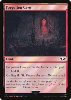 Forgotten Cave (Surge Foil) (280) [Warhammer 40,000 Commander] foil - Deck Out Gaming