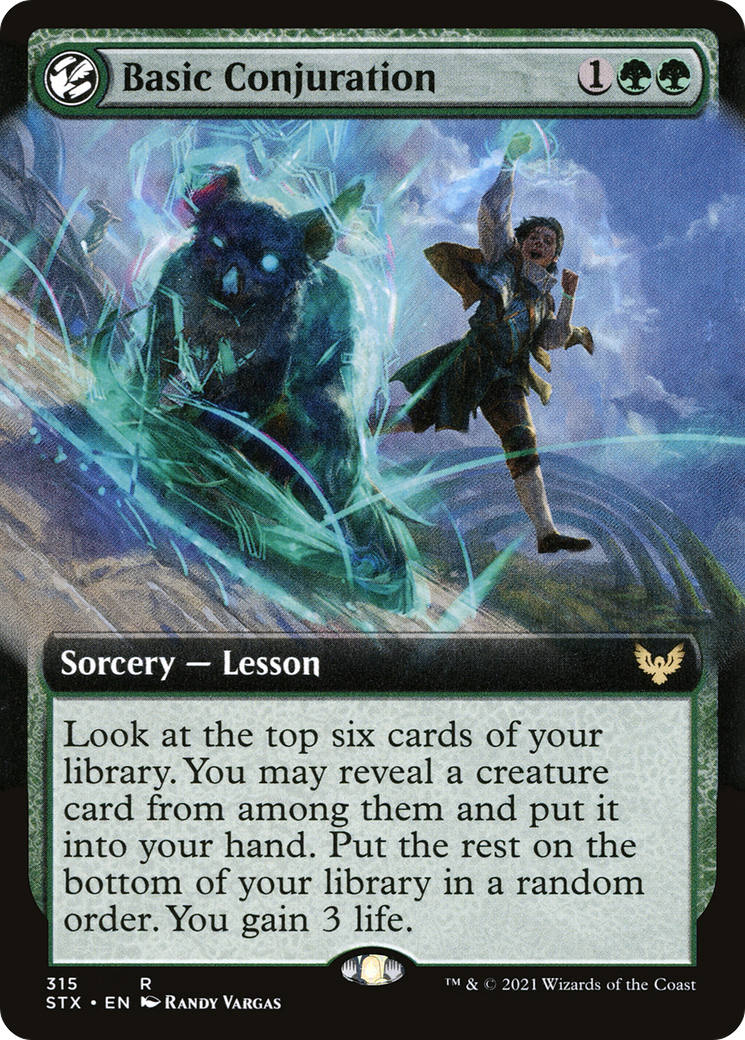 Basic Conjuration (Extended Art) (315) [Strixhaven: School of Mages] foil - Deck Out Gaming