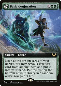Basic Conjuration (Extended Art) (315) [Strixhaven: School of Mages] foil - Deck Out Gaming