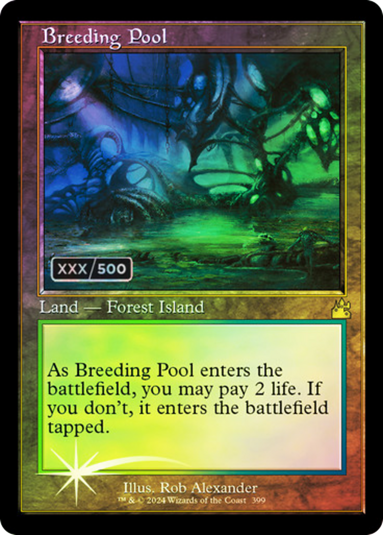 Breeding Pool (Retro Frame) (Serial Numbered) (399) [Ravnica Remastered] foil - Deck Out Gaming