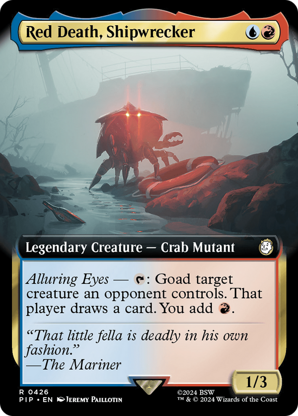 Red Death, Shipwrecker (Extended Art) (426) [Fallout] foil - Deck Out Gaming