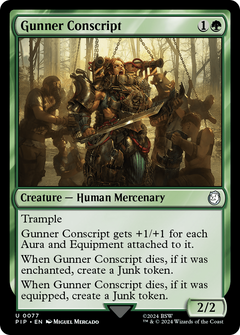 Gunner Conscript (77) [Fallout] - Deck Out Gaming