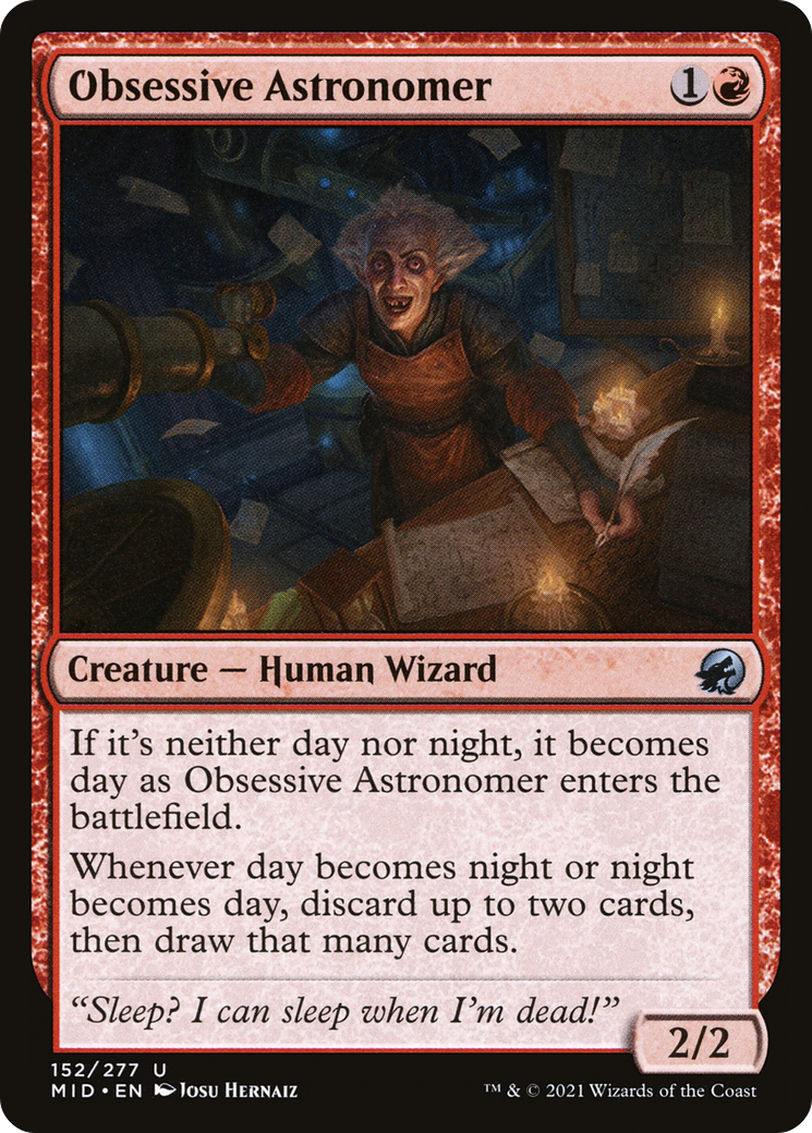 Obsessive Astronomer (152) [Innistrad: Midnight Hunt] - Deck Out Gaming