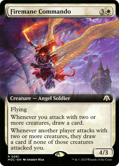Firemane Commando (Extended Art) (81) [March of the Machine Commander] - Deck Out Gaming