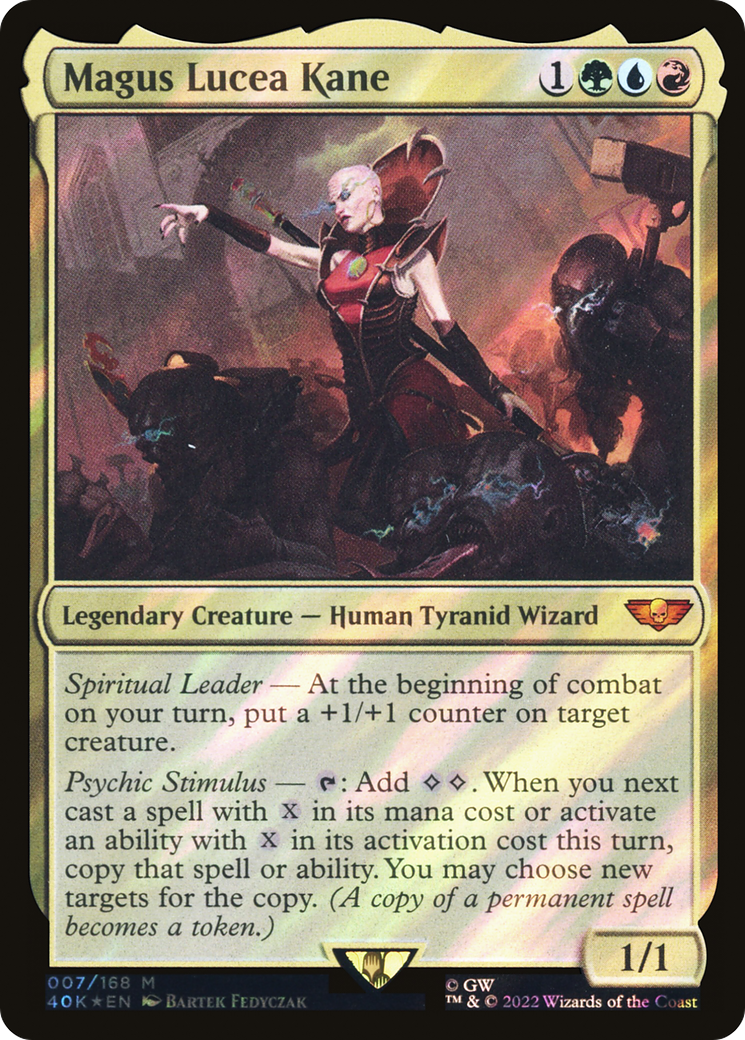 Magus Lucea Kane (Surge Foil) (7) [Warhammer 40,000 Commander] foil - Deck Out Gaming