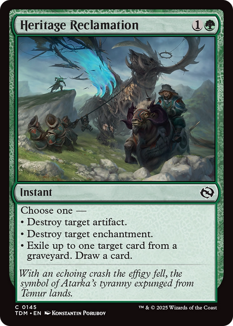 Heritage Reclamation (145) [Tarkir: Dragonstorm] foil - Deck Out Gaming