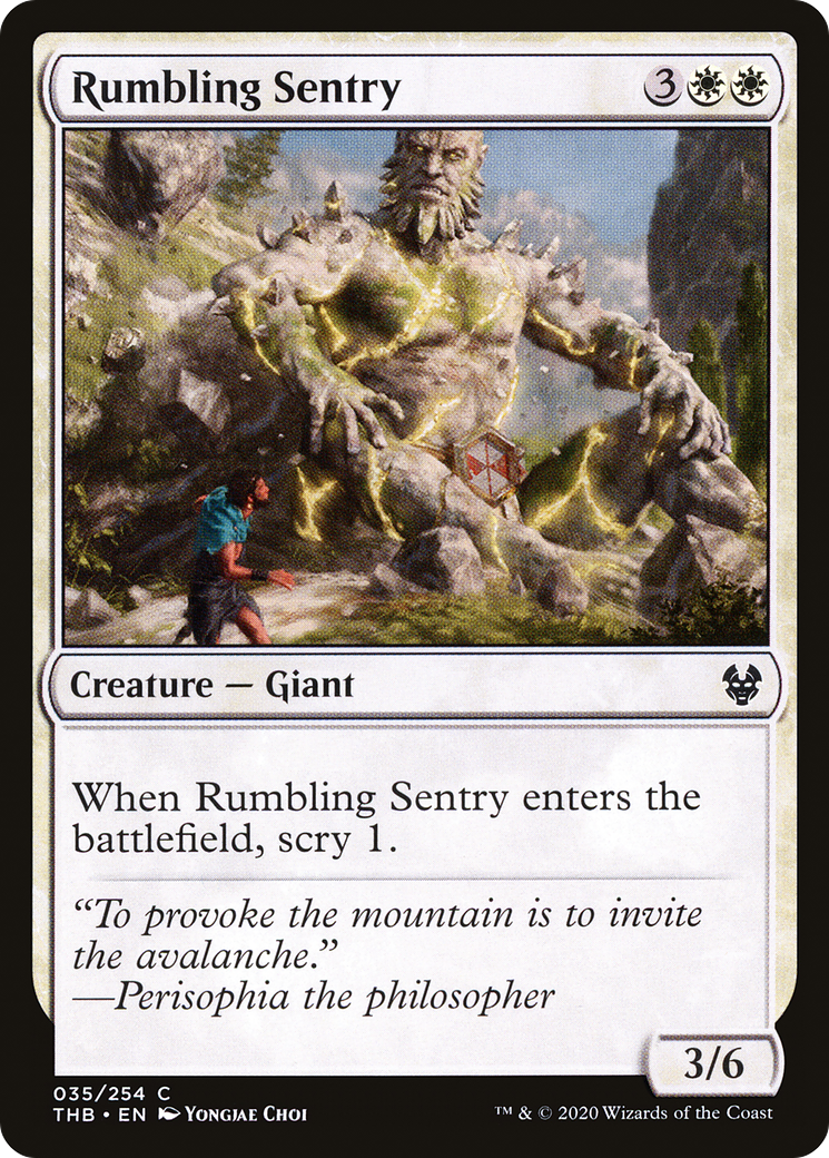 Rumbling Sentry (35) [Theros Beyond Death] foil - Deck Out Gaming