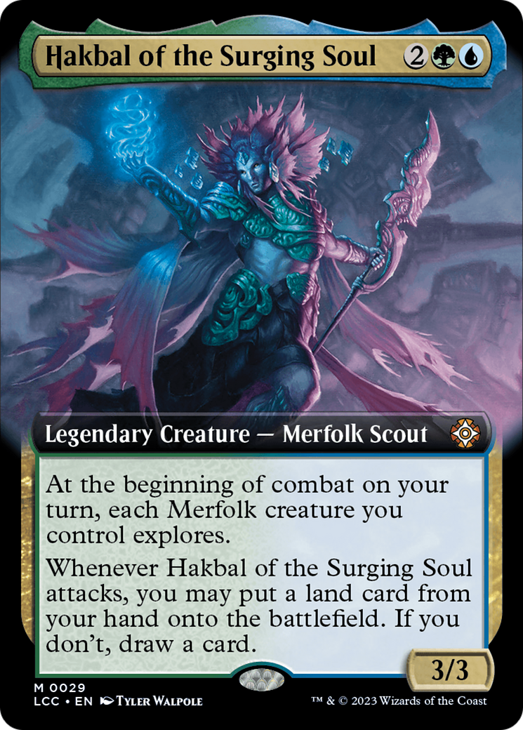 Hakbal of the Surging Soul (Extended Art) (29) [The Lost Caverns of Ixalan Commander] - Deck Out Gaming
