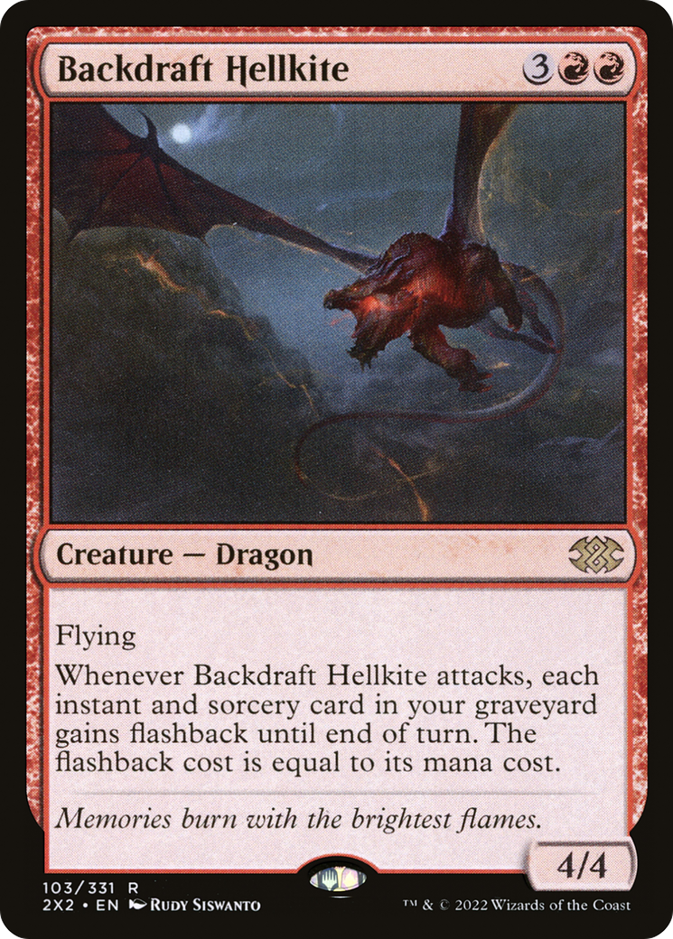 Backdraft Hellkite (103) [Double Masters 2022] foil - Deck Out Gaming