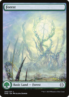 Forest (266) - Full Art (266) [Phyrexia: All Will Be One] foil - Deck Out Gaming