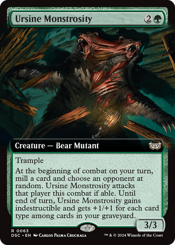 Ursine Monstrosity (Extended Art) (63) [Duskmourn: House of Horror Commander] - Deck Out Gaming