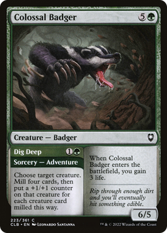 Colossal Badger (223) [Commander Legends: Battle for Baldur's Gate] - Deck Out Gaming