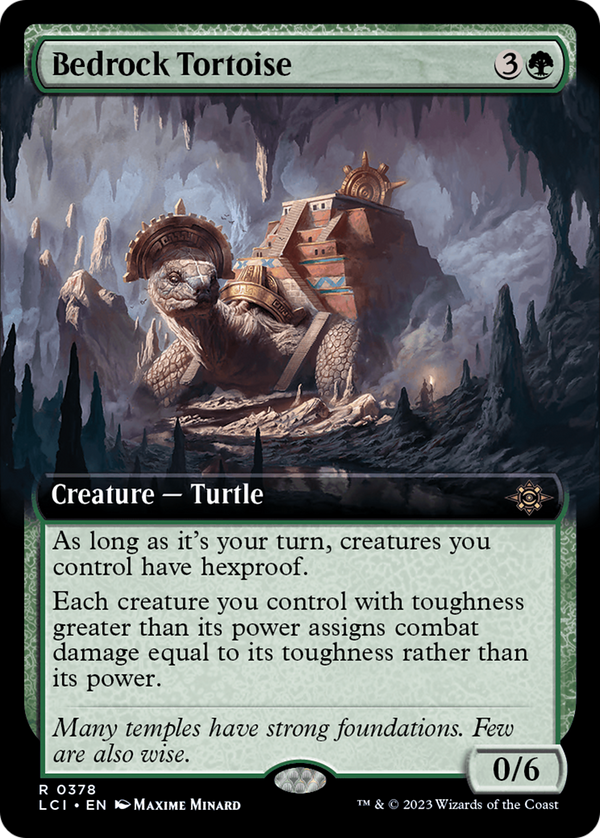 Bedrock Tortoise (Extended Art) (378) [The Lost Caverns of Ixalan] foil - Deck Out Gaming