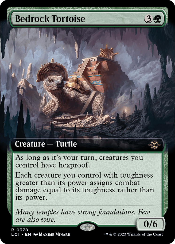 Bedrock Tortoise (Extended Art) (378) [The Lost Caverns of Ixalan] foil - Deck Out Gaming