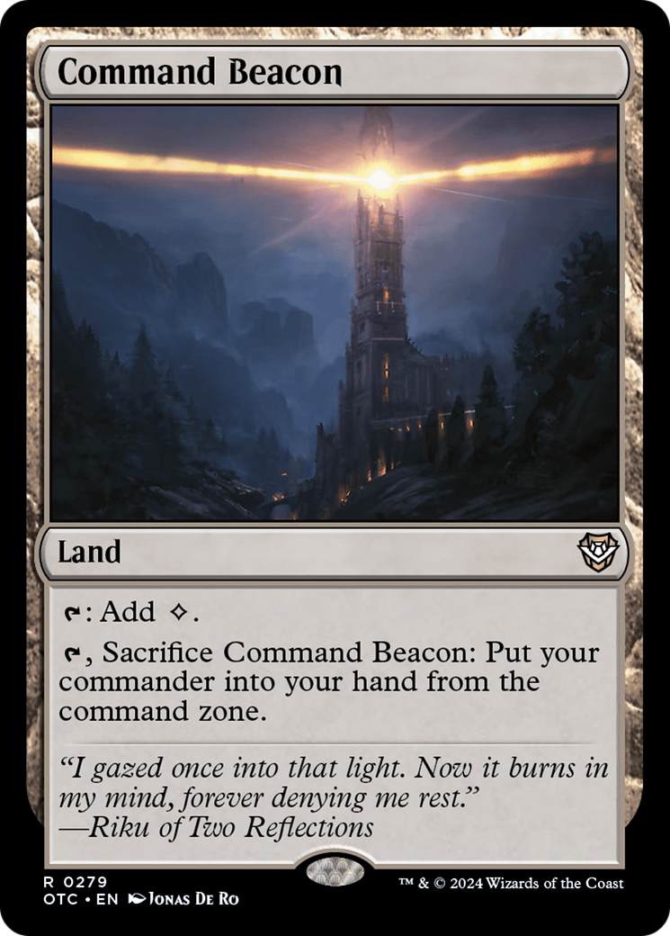 Command Beacon (279) [Outlaws of Thunder Junction Commander] - Deck Out Gaming