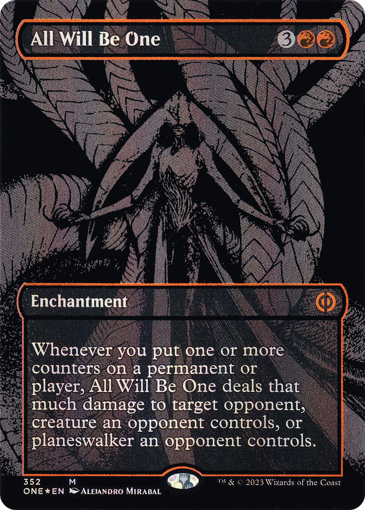 All Will Be One (Oil Slick Raised Foil) (352) [Phyrexia: All Will Be One] foil - Deck Out Gaming