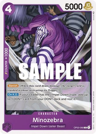 Minozebra (OP03-068) [Pillars of Strength] - Deck Out Gaming