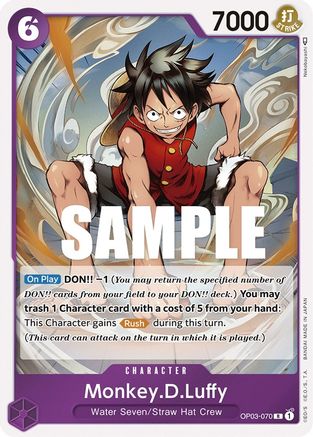 Monkey.D.Luffy (OP03-070) [Pillars of Strength] Foil - Deck Out Gaming