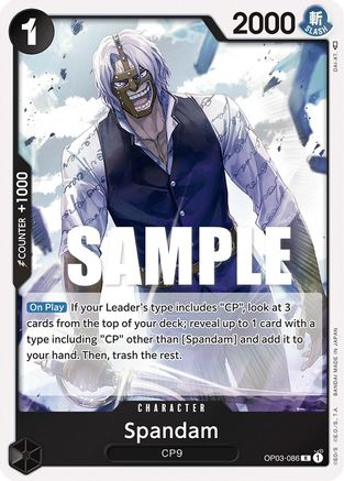 Spandam (OP03-086) [Pillars of Strength] Foil - Deck Out Gaming