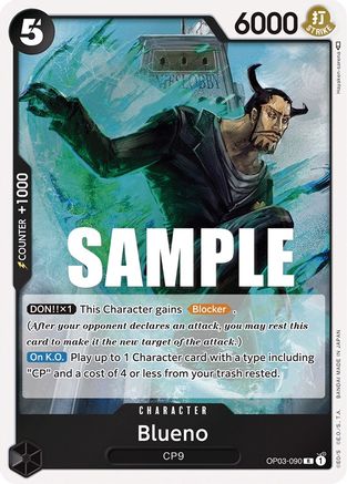 Blueno (OP03-090) [Pillars of Strength] Foil - Deck Out Gaming