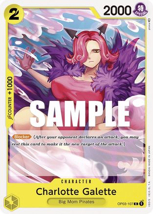 Charlotte Galette (OP03-107) [Pillars of Strength] - Deck Out Gaming