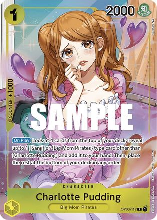 Charlotte Pudding (Alternate Art) (OP03-112) [Pillars of Strength] Foil - Deck Out Gaming