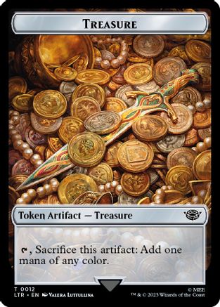 Treasure Token (12) [Universes Beyond: The Lord of the Rings: Tales of Middle-earth] - Deck Out Gaming