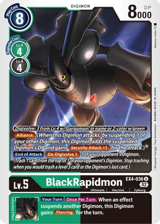 BlackRapidmon (EX4-036) [Alternative Being Booster] - Deck Out Gaming