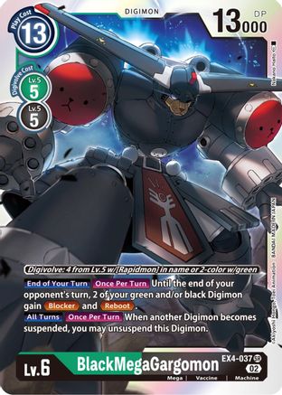 BlackMegaGargomon (EX4-037) [Alternative Being Booster] Foil - Deck Out Gaming