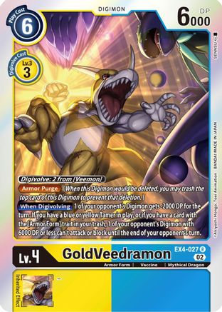 GoldVeedramon (EX4-027) [Alternative Being Booster] Foil - Deck Out Gaming