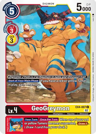 GeoGreymon (EX4-007) [Alternative Being Booster] - Deck Out Gaming