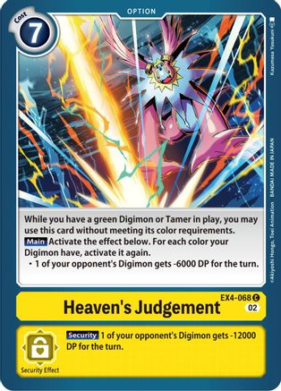 Heaven's Judgement (EX4-068) [Alternative Being Booster] - Deck Out Gaming