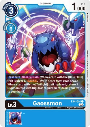 Gaossmon (EX4-014) [Alternative Being Booster] - Deck Out Gaming