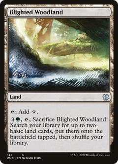 Blighted Woodland (121) [Zendikar Rising Commander] - Deck Out Gaming