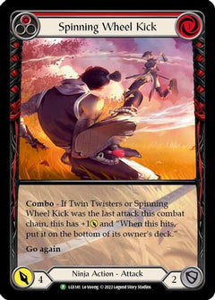Spinning Wheel Kick (Red) - LGS141 (LGS141) [Flesh and Blood: Promo Cards] Rainbow Foil - Deck Out Gaming