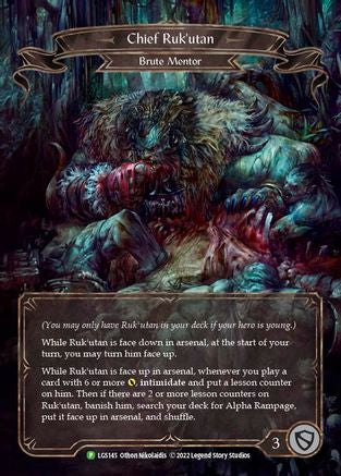 Chief Ruk'utan - LGS145 (LGS145) [Flesh and Blood: Promo Cards] Rainbow Foil - Deck Out Gaming