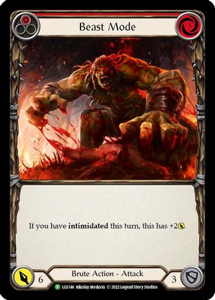 Beast Mode - LGS146 (LGS146) [Flesh and Blood: Promo Cards] Rainbow Foil - Deck Out Gaming
