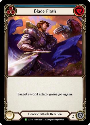 Blade Flash - LGS149 (LGS149) [Flesh and Blood: Promo Cards] Rainbow Foil - Deck Out Gaming