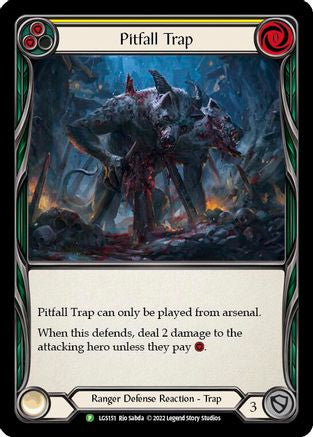 Pitfall Trap - LGS151 (LGS151) [Flesh and Blood: Promo Cards] Rainbow Foil - Deck Out Gaming
