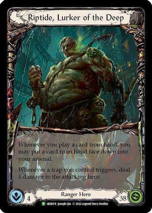 Riptide, Lurker of the Deep - HER078 (HER078) [Flesh and Blood: Promo Cards] Cold Foil - Deck Out Gaming