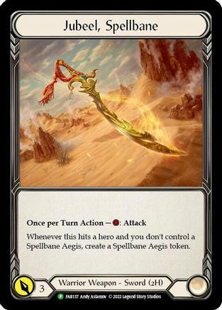 Jubeel, Spellbane - FAB137 (FAB137) [Flesh and Blood: Promo Cards] Cold Foil - Deck Out Gaming