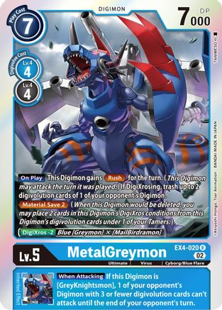 MetalGreymon - EX4-020 (EX4-020) [Alternative Being Booster] Foil - Deck Out Gaming