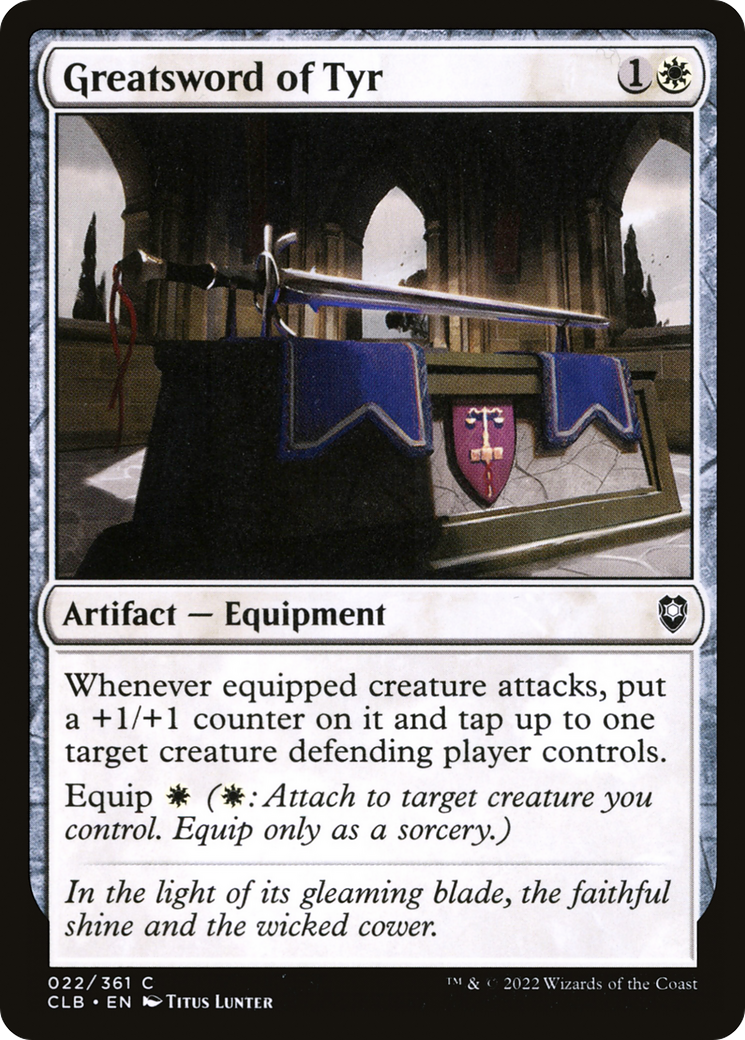 Greatsword of Tyr (22) [Commander Legends: Battle for Baldur's Gate] - Deck Out Gaming
